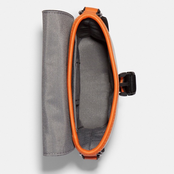 Coach Track Small Flap Crossbody In Signature Canvas - Picture 3 of 4